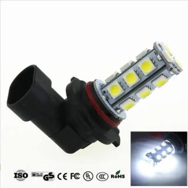 2 шт 12V HB3 9005 18SMD 5050 светодиодный Белый светодиодный автомобиль DRL Противотуманные фары дальнего света фар лампа