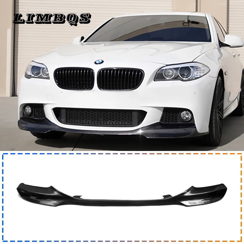 

Front bumper cover for f10 f11 bmw 5 series 2010-2016 head lip carbon fiber surface M style original fit high quality replace
