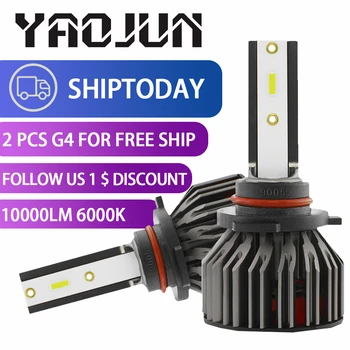 

TXVSO8 H7 Led H4 H11 H8 H1 H9 H3 9005 HB3 HB4 Car G4 Headlight Bulbs 10000LM 100W 6000K Auto Headlamp Accessories CSP Fog Light