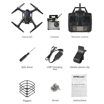 

X183S RC Drone with 1080P 5G Camera Headless Mode Altitude Hold One Key Return Mini Remote Control GPS Quadrocopter new sale