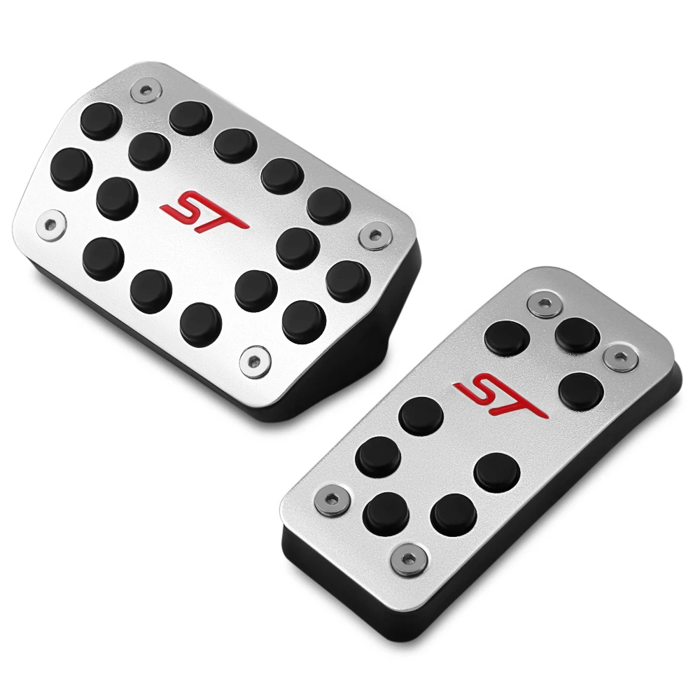 Stainless Steel Car Pedal Covers stainless steel pedal cover Pedals Set for Ford Focus 2 3 4 MK2 MK3 MK4 Kuga Escape RS ST 2005-Accessories