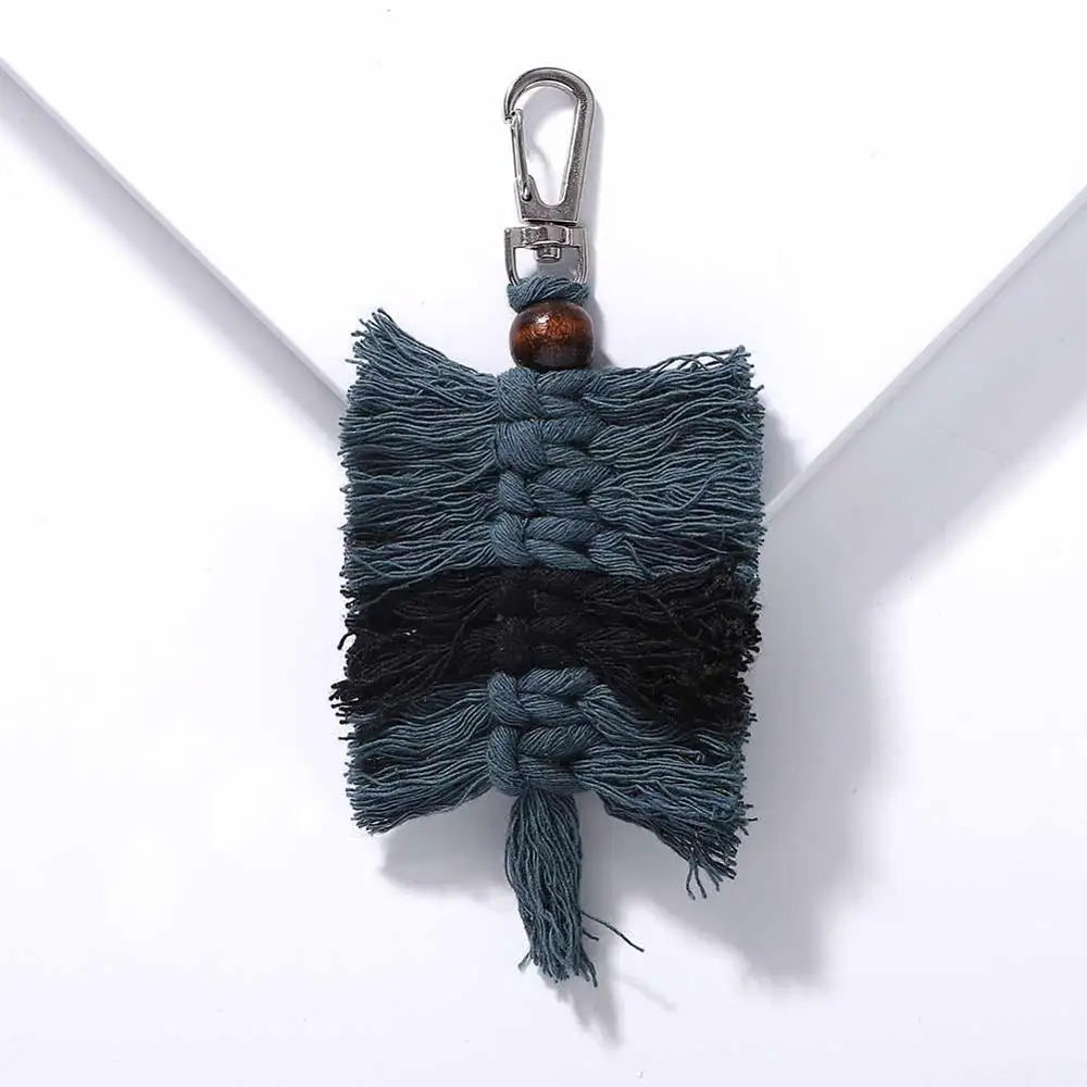 Girlgo брелоки с кисточками для женщин Boho брелок Крепление Сумка из макраме Шарм автомобиль Висячие украшения подарок для друзей Прямая - Цвет: Style 8