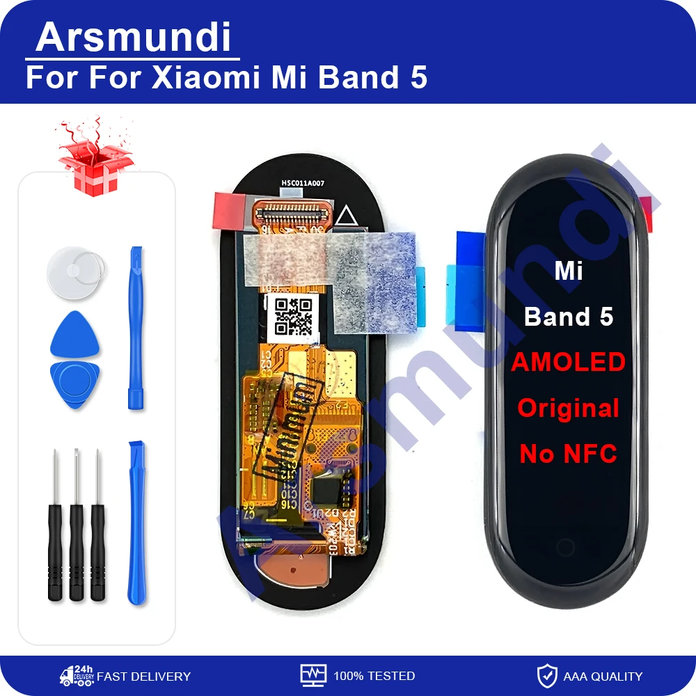Дисплей с тачскрином AMOLED для Xiaomi Mi Band 5 оригинальный | Мобильные телефоны и