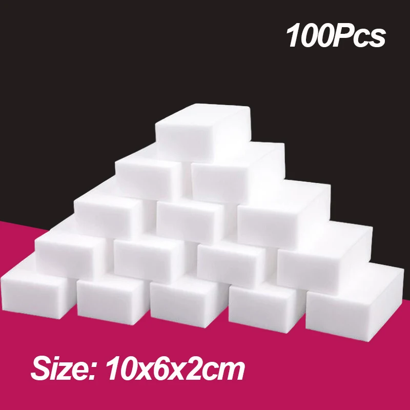 Cleaning-Eraser Dish-Wash Magic-Sponge Bath Kitchen Household 100PCS for 10x6x2cm