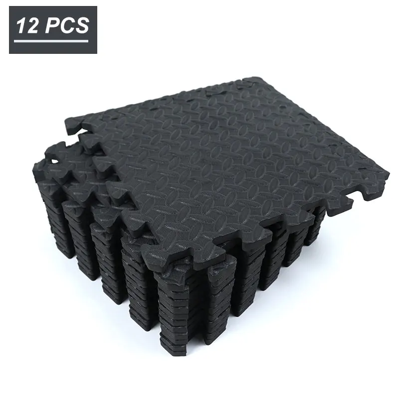 Gym-Mat EVA Leaf-Grain Floor-Sport-Protection Soft-Foam Workout Thicken Splicing Non-Slip