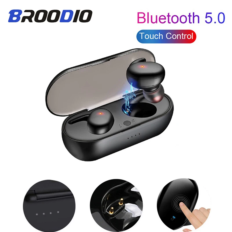 

TWS Wireless Bluetooth 5.0 Earphone Sports&Outdoor Touch Control HD Stereo Wireless Headphones With Dual Microphone Mini Headset