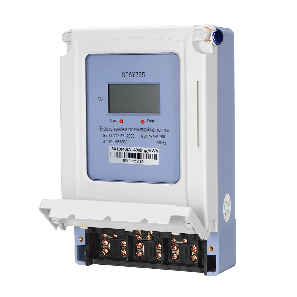 Электрический счетчик трехфазный четырехпроводной 3x220/380 V предоплата энергии Электрический счетчик карты+ карта lcd цифровой дисплей счетчик энергии