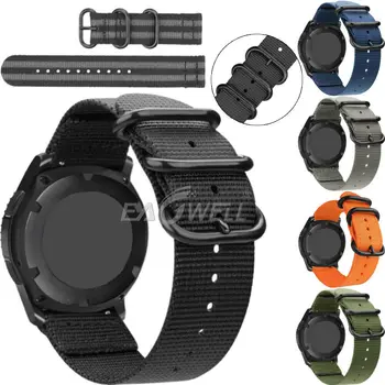 

22mm Universal Watch Band Strap Nylon Material Watchband Quick Release Wrist Bracelet Strap For Samsung Gear S3 Classic Belt