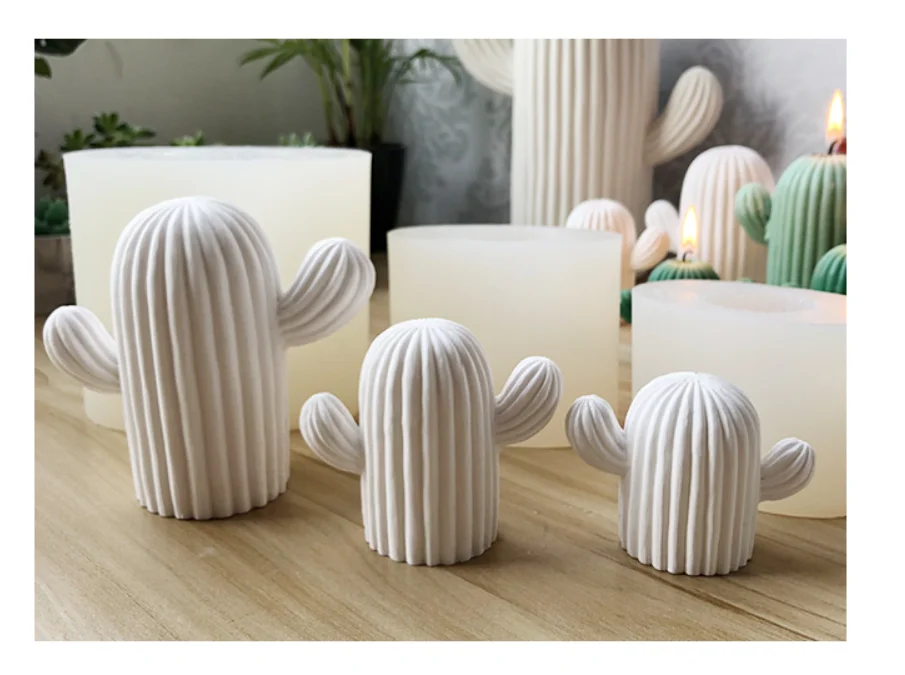 PRZY 3D мясо кактус завод штукатурка плесень украшение дома декоративная форма для свечей суккулент Кактус свечи формы смолы глины формы