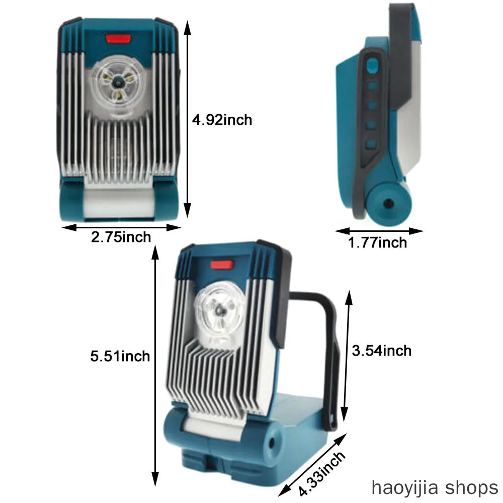 

New LED work light flashlight flashlight for Makita 14.4V / 18V lithium ion fashion