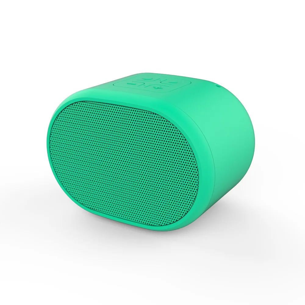 Портативный Bluetooth динамик портативный мини Водонепроницаемый супер бас подарок регулятор громкости громкой связи открытый ABS беспроводной USB подарок - Цвет: Светло-зеленый