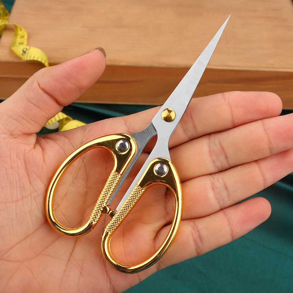 Retro Zinc Alloy Sewing Scissors Embroidery Craft Cutter Tool Tailor DIY Shears