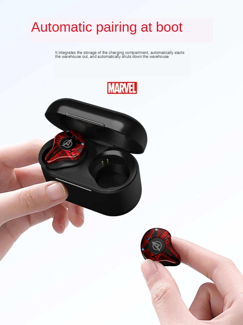 Marvel Certified TWS Bluetooth 5.0 charging case