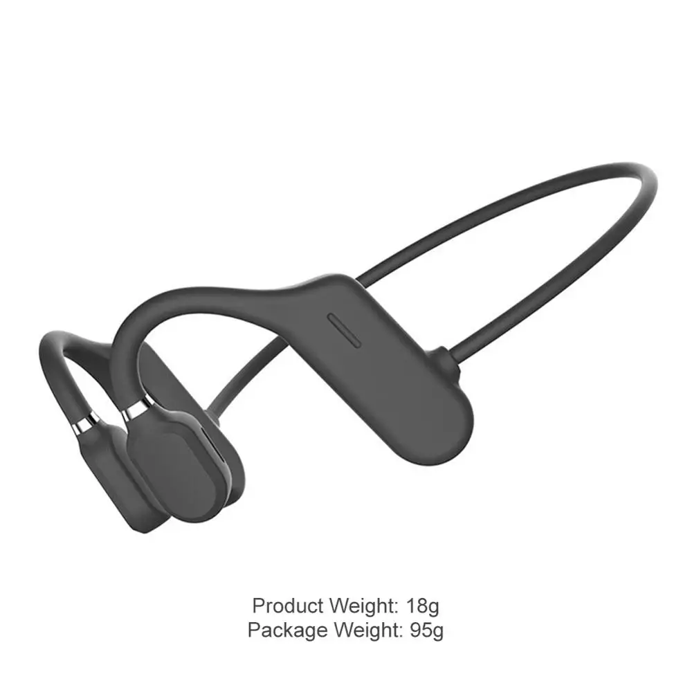 Bluetooth Bone Conduction Headphone Stereo Handsfree Music Wireless Headset with Microphone for Cycling Outdoor Sport