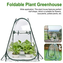 

Foldable Plant Greenhouse Mini Portable Plant House Freeze Protection Flower Shelter for Plants & Vegetables in Winter