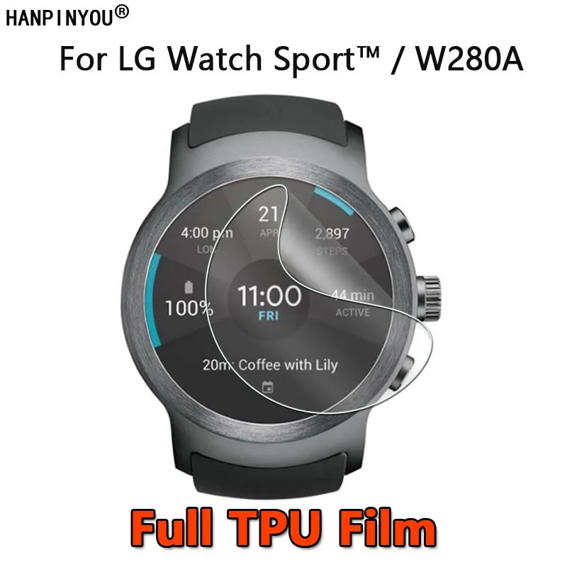 10 Pezzi Per Lg Watch Sport Tm W280A Smart Watch Ultra Clear Full Cover Soft Tpu Hydrogel Pellicola Salvaschermo-Vetro Non Temperato