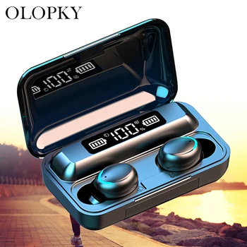 

TWS Bluetooth 5.0 Earphones IPX7 Waterproof 9D Stereo Wireless Earbuds Noise Cancelling Gaming Headset CVC8.0 LED Power Display