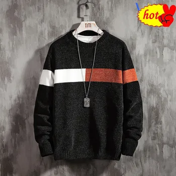 

Casual Sweater Men O-Neck Pullover Men Autumn Long Sleeve Mens Sweater Knitted Cashmere Wool Pull Homme SIZE M-5XL