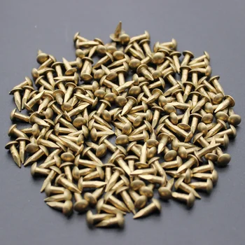 

Wholesale 1000pcs 2.8x10mm Tiny Mini Tiny Brass Tacks Nails Brads Pins