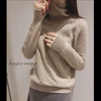 

2020 Fall Winter Clothes Thick Turtleneck Cashmere Sweater Women Pullover Knitted Sueter Mujer Invierno Ladies Tops Clothing