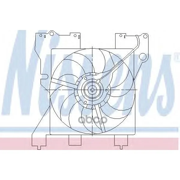 Вентилятор Радиатора Citroen Berlingo/Xsara / Peugeot Parter 1.4-2.0 96-05 Nissens 85316 Nissens арт. 85316