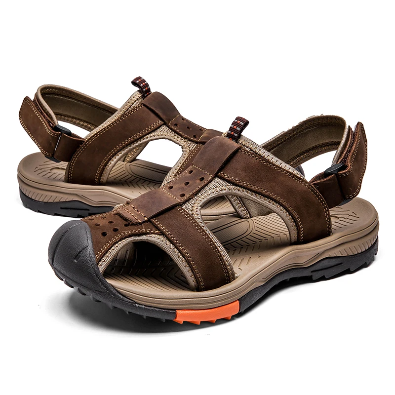 

Summer Fashion Men Sandals Comfortable Breathable Non-slip Design Beach Casual Shoes Classic High Quality Outdoor Roman Brand