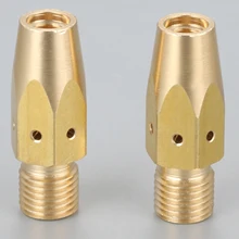 2 шт. MIG Контактный наконечник адаптеры газа рассеиватели 169 728 подходит для Миллер M25 M25M M40