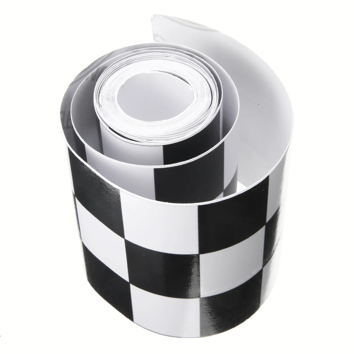1pc 7.6x275cm Black&White Checkered Vinyl Sticker Tape Car Motorcycle Body Tank Decal Auto Racing DIY