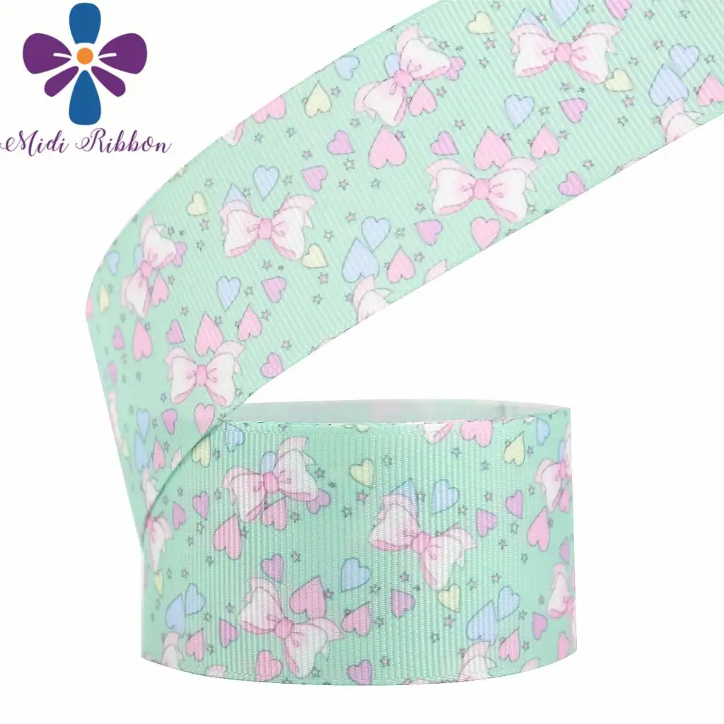 16 мм 75 Красочные конфеты леденец напечатаны Grosgrain/Foe ленты DIY волосы банты