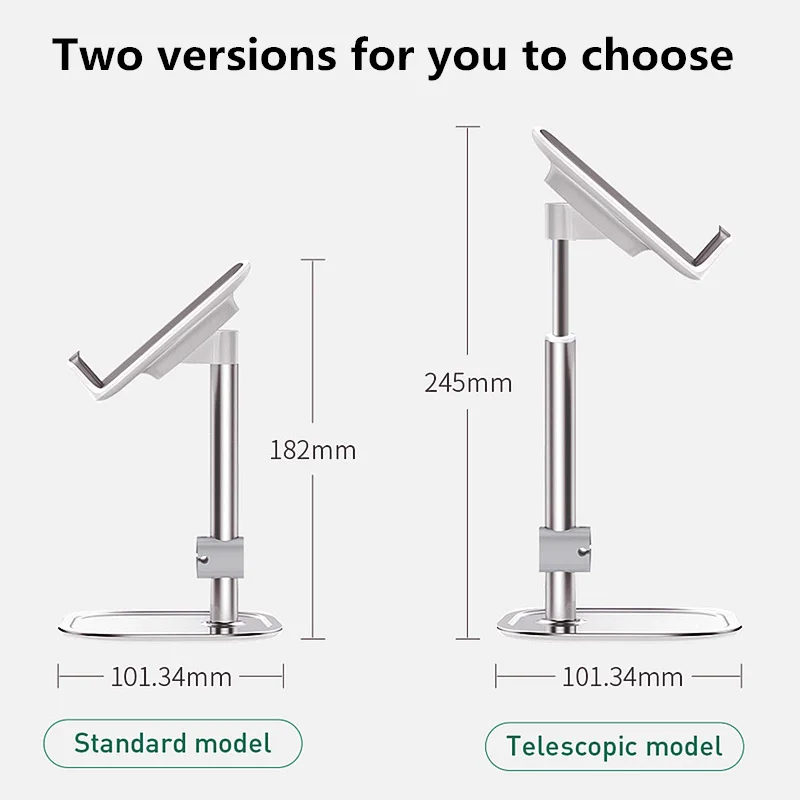 Baseus Desk Mobile Phone Holder Stand For iPhone Cell Universal Adjustable Metal Desktop Table Tabl