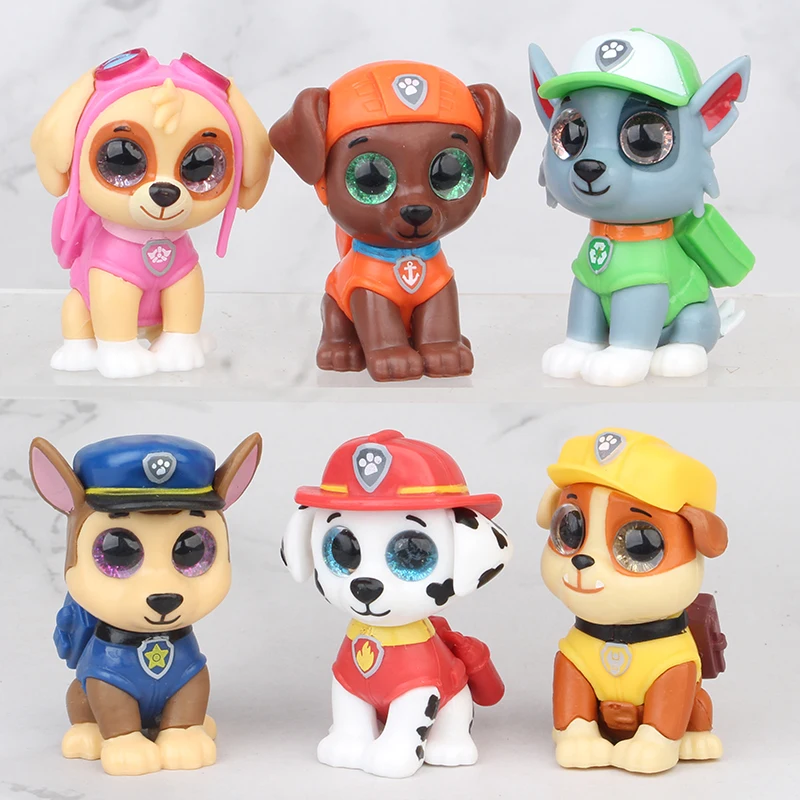 

6pcs/set Paw Patrol Puppy Dog Action Figure Toys 6cm
