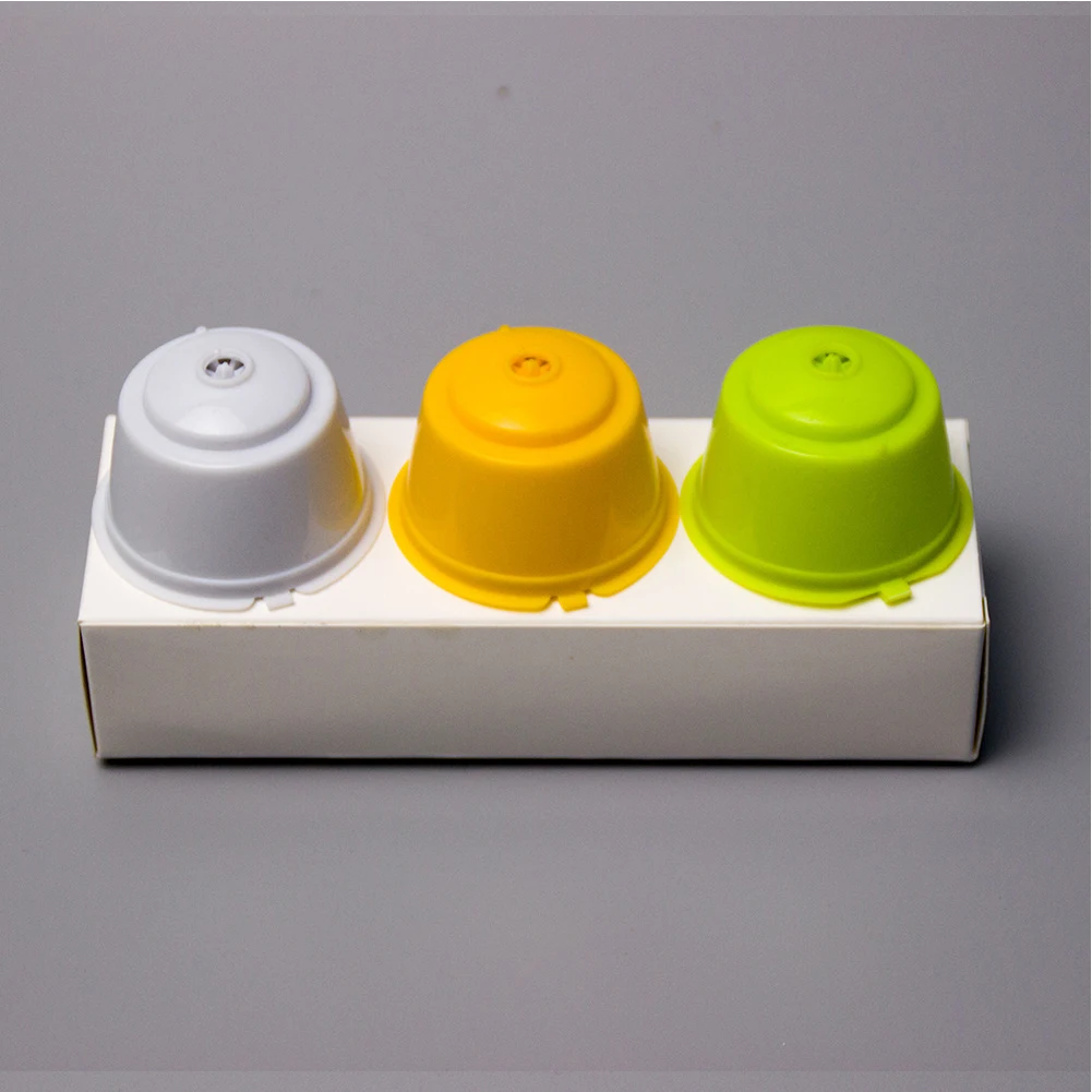 

3pcs Spoon Brush Home Cafe Birthday Kitchen Easy Clean Assorted Refillable Reusable Plastic Coffee Capsule Set Filter Tea Pod