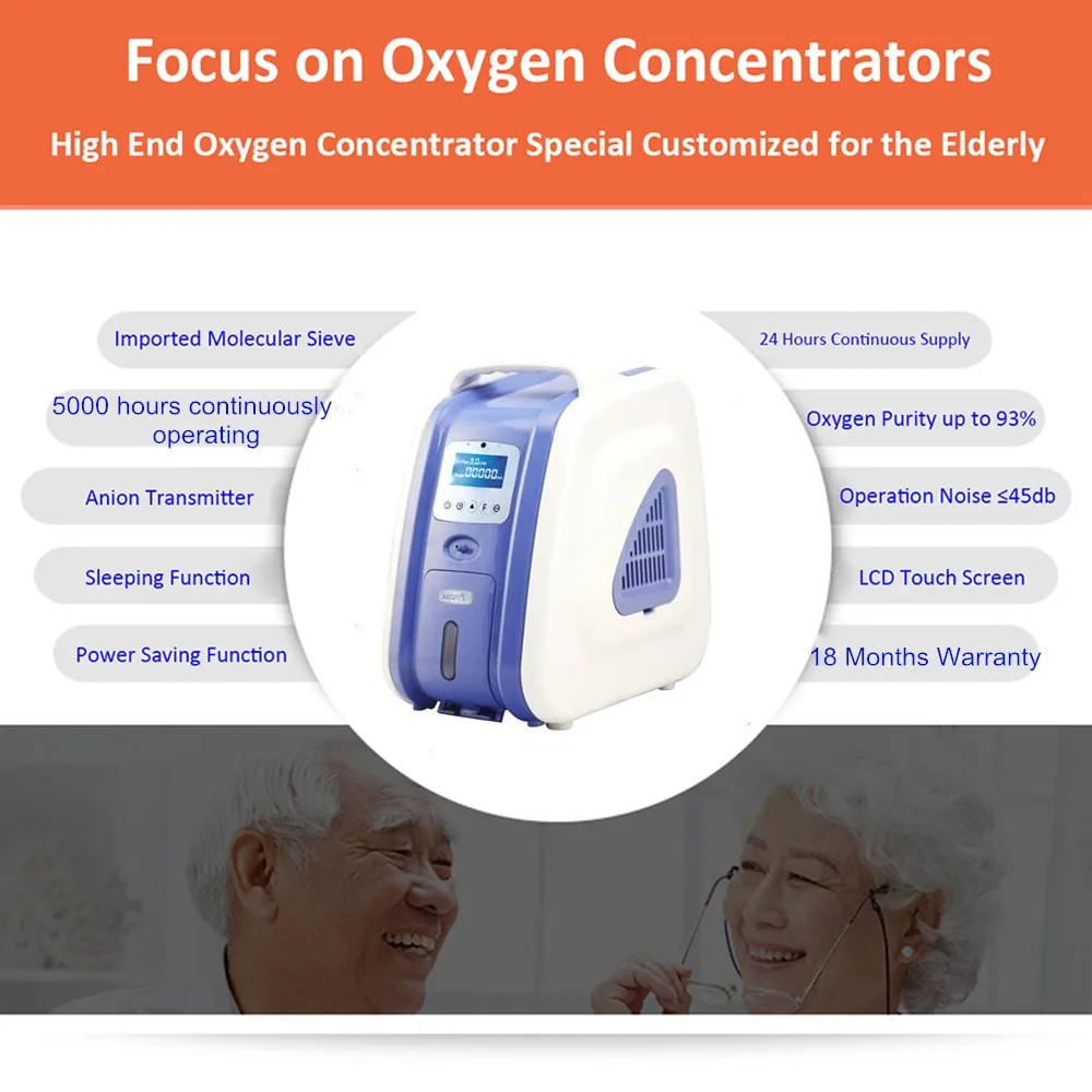 Oxygen Concentrator Generator Household Oxygen Machine Portable 2-9L ship from Poland Germany and China