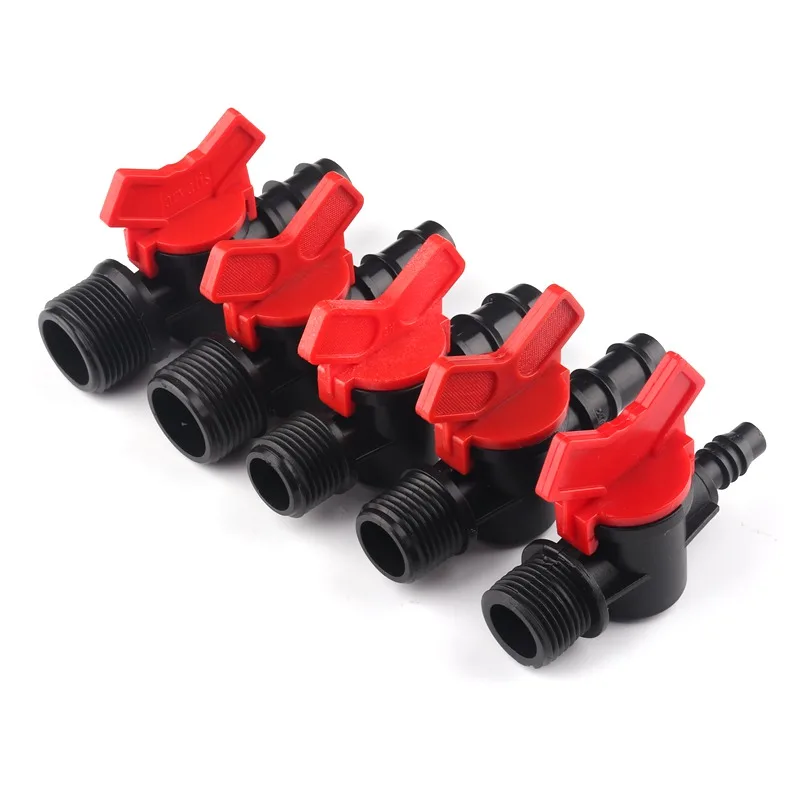 

2pcs Hose Ball Valve 1/2" 3/4" To 8/12 16 20 25mm Garden Hose Valves Micro Irrigation Pipe Water Switch Hose Controller