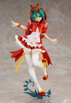 

25cm Anime Hatsune Miku PVC Action Figure Toy Little Red Riding Hood Dancing Display Pvc Model Toys Children Birthday Gift