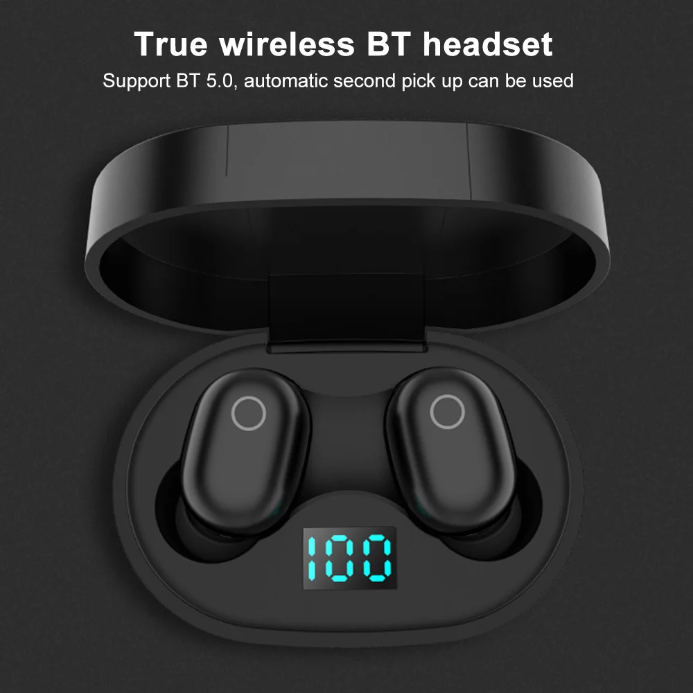 Wireless Headphones Waterproof TWS H6 Bluetooth Earphone PK Redmi Airdots Gaming Headset Sport HiFi Stereo Mini Earbuds with Mic
