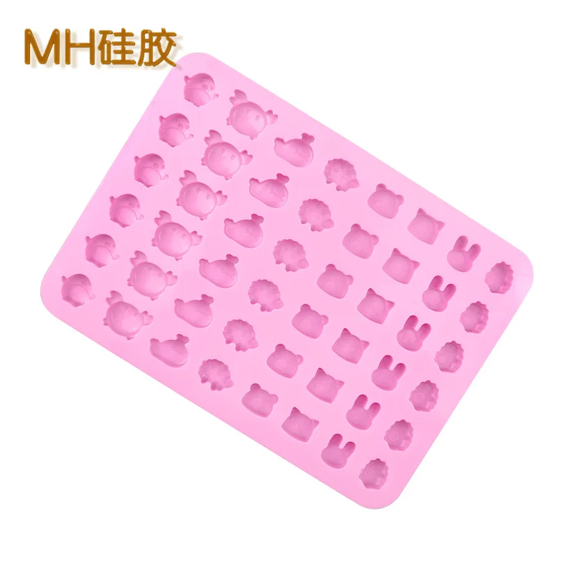 Cute Animal Fudge Mould Bakery Cake Mold Silicone Ice Lattice Mode