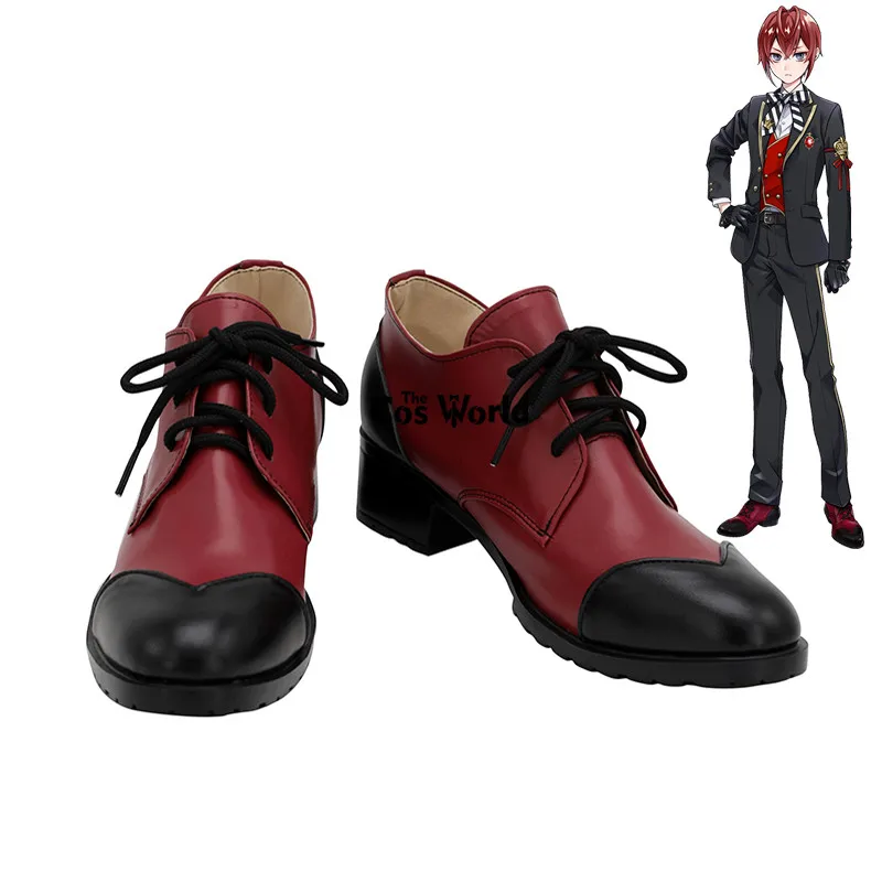 Twisted Wonderland Riddle Rosehearts Games Personalizza Le Scarpe Con Tacchi Bassi Cosplay