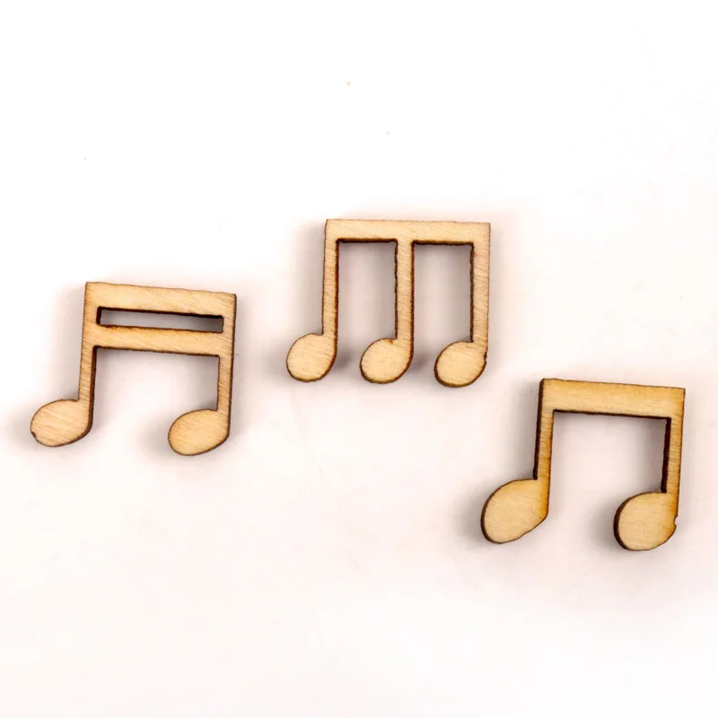 Natural-Mix-Cute-Note-Pattern-Wooden-Scrapbooking-Painting-Craft-For-Handmade-DIY-Accessory-Home-Decoration-16 (2)