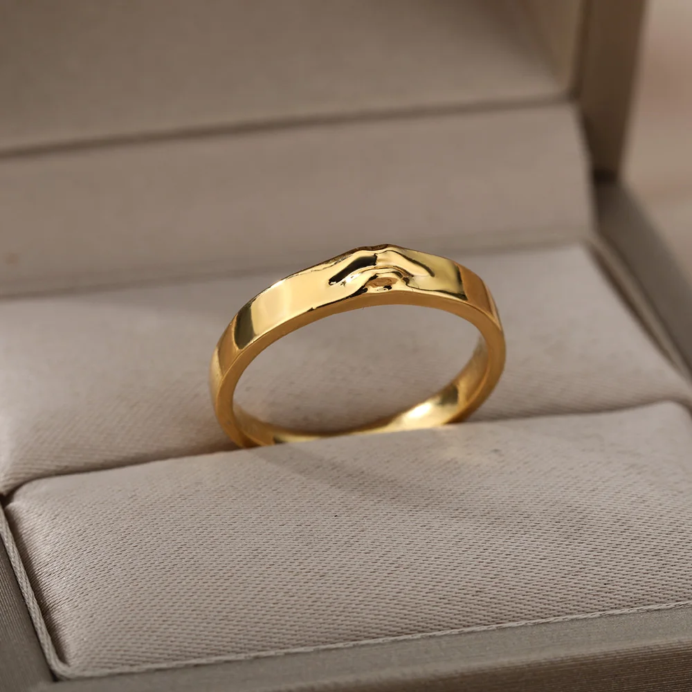 David Eye Rings For Women Gold Plated Vintage Eye Face Three Stack Finger Ring Set Handmade Boho emo Jewelry Gift кольца anillos