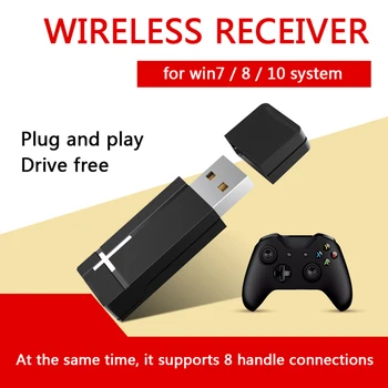 

2.4GHz PC Gamepad Controller Adapter USB Laptops Joystick Wireless Receiver for XBOX ONE for Controllers Headphones