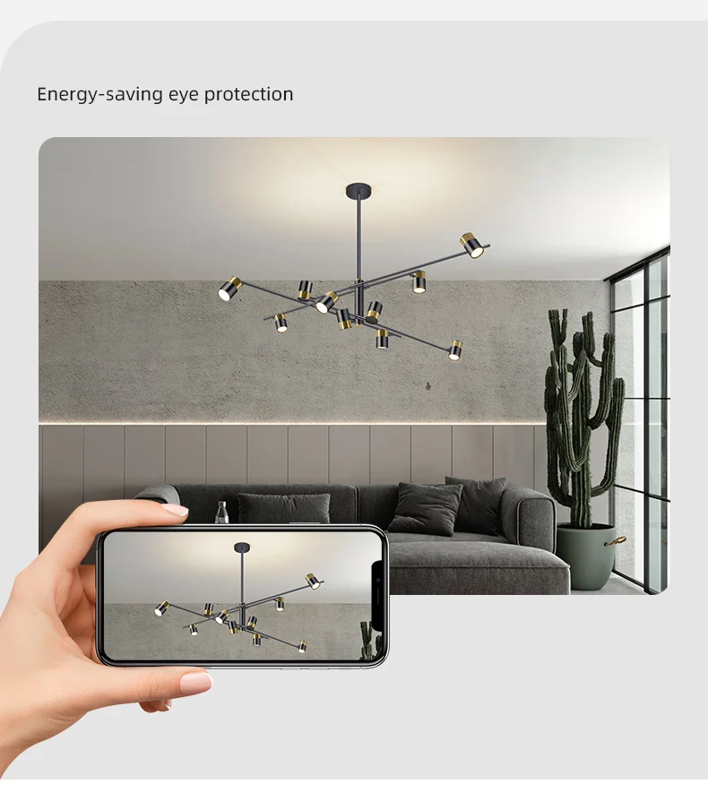 Avenila Modern 350 Degree Rotation Ceiling Chandelier