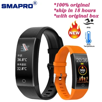 

Smart Band Body Temperature Watch Fitness Tracker Bracelet IP68 Waterproof For Sport Pedometer Fitness Bracelet Blood Pressure