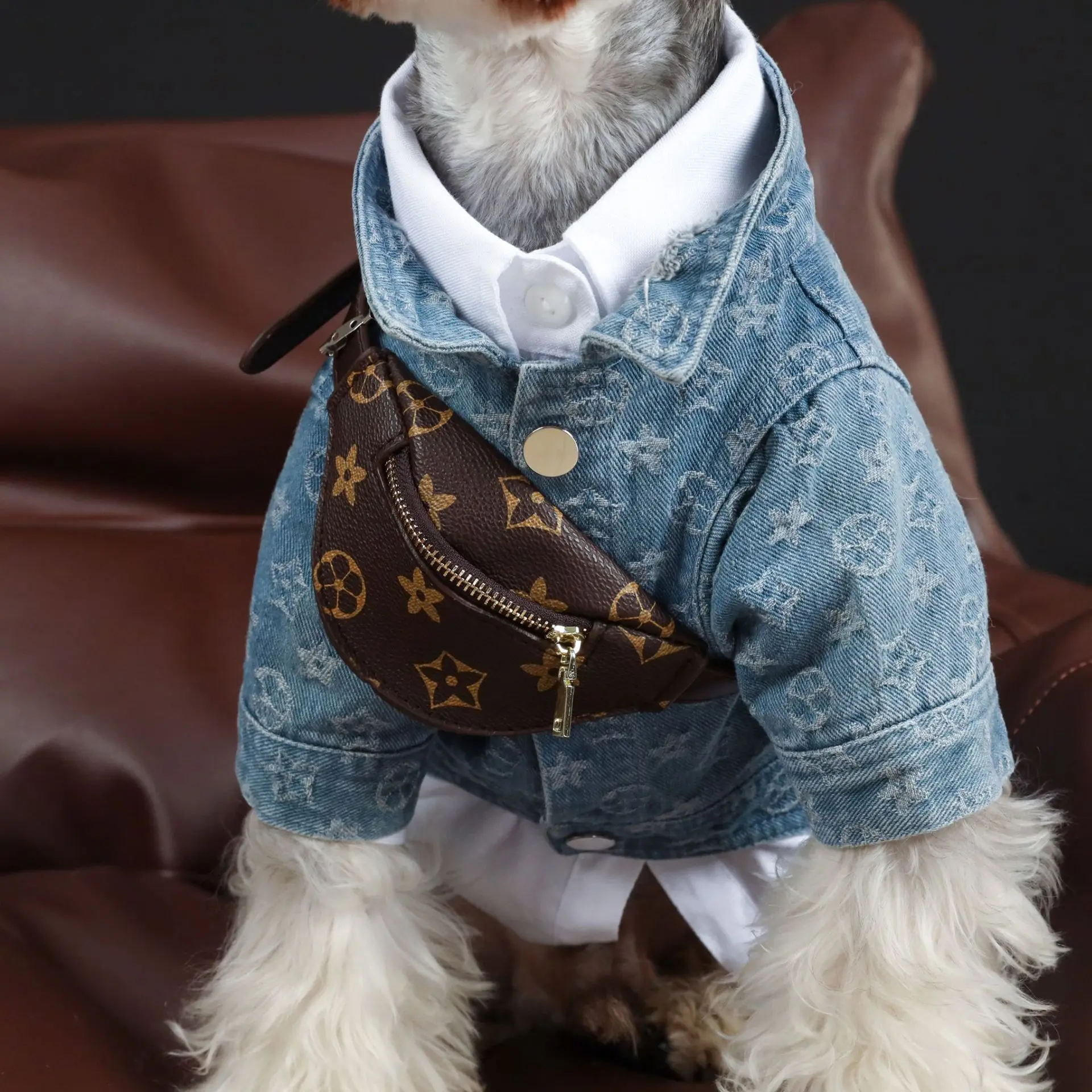 Pet Dog Spring Summer Cowboy Shirt Teddy Schnauzer French Bulldog Shiba Inu  Bichon Dog Clothes - AliExpress