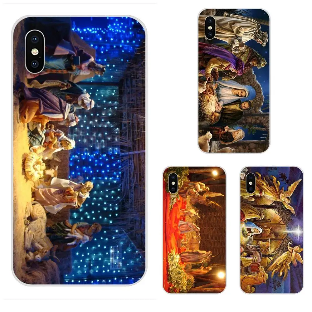 

For Xiaomi Redmi Note 2 3 3S 4 4A 4X 5 5A 6 6A Pro Plus Phone Accessories Case Christmas Nativity Scene