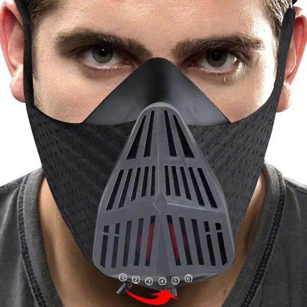

Workout Facial Mask for Aerobic Training High-altitude Fitness Workout Running Resistance Elevation Cardio Endurance Mask