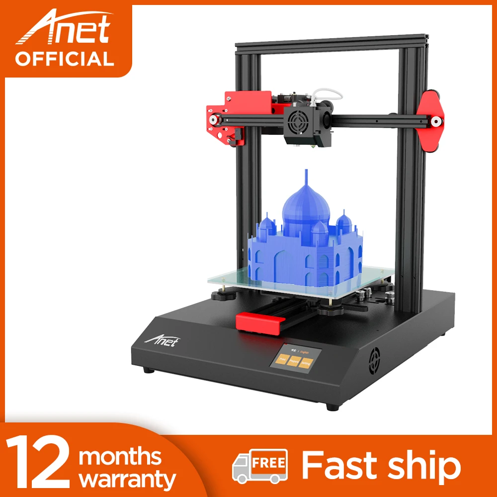 Anet 3D Printer ET4 Metal Frame Module Assembly with Auto Leveling/Resume Printing/Filament Detection,High Precision 3D Printer