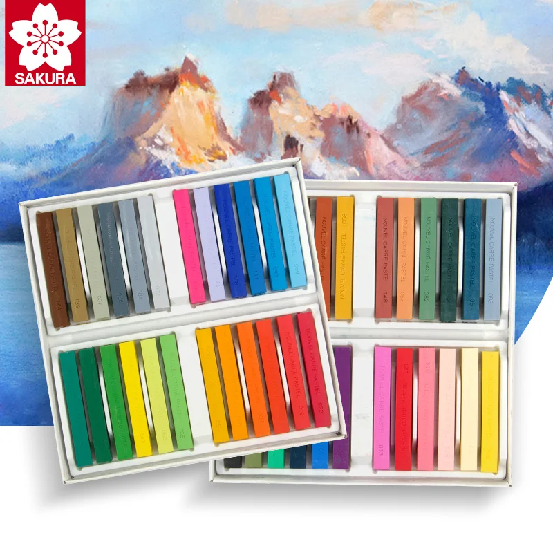 Sakura NCT Pastels цвет 12/24/48 цветов s набор мелов яркий жемчуг|sakura color|art colorssupplies art |