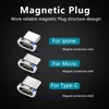 Round Magnetic Cable plug Type C Micro USB C 8 pin Plugs Fast Charging Adapter Phone Microusb Type-C Magnet Charger Plug ► Photo 3/5