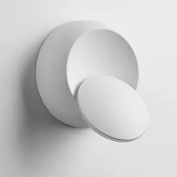 

Modern LED Wall Lamp 360 Degree Rotation Adjustable Bedside Light Black/White Creative Wall Lamp Aisle Round Lamp Home Decor